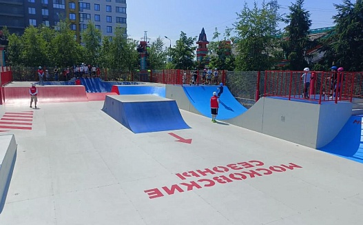 Окрашивание скейт-парков в рамках реализации проекта "Московские сезоны"(2)